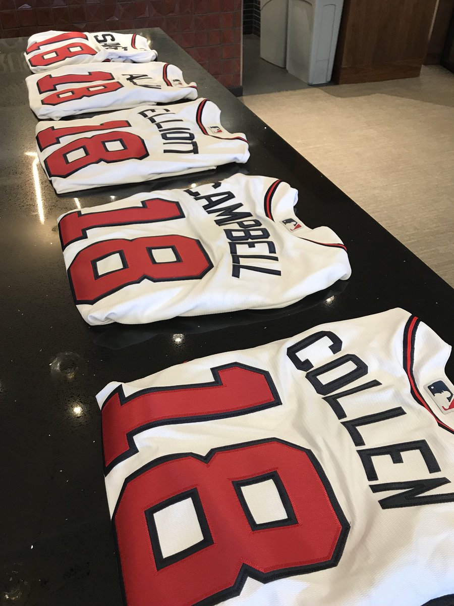 DefLeppard's tweet photo. All lined up &amp; ready to rock at the @Braves stadium tonight https://t.co/xBruzhn8hd