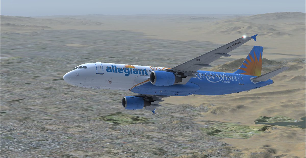 ajvan055's tweet image. Flying the @Allegiant @AerosoftGmbH  A320 from KLAX to KSMX. Allegiant is the only airline that operates out of KSMX. #flightsims @RBLX_AAY