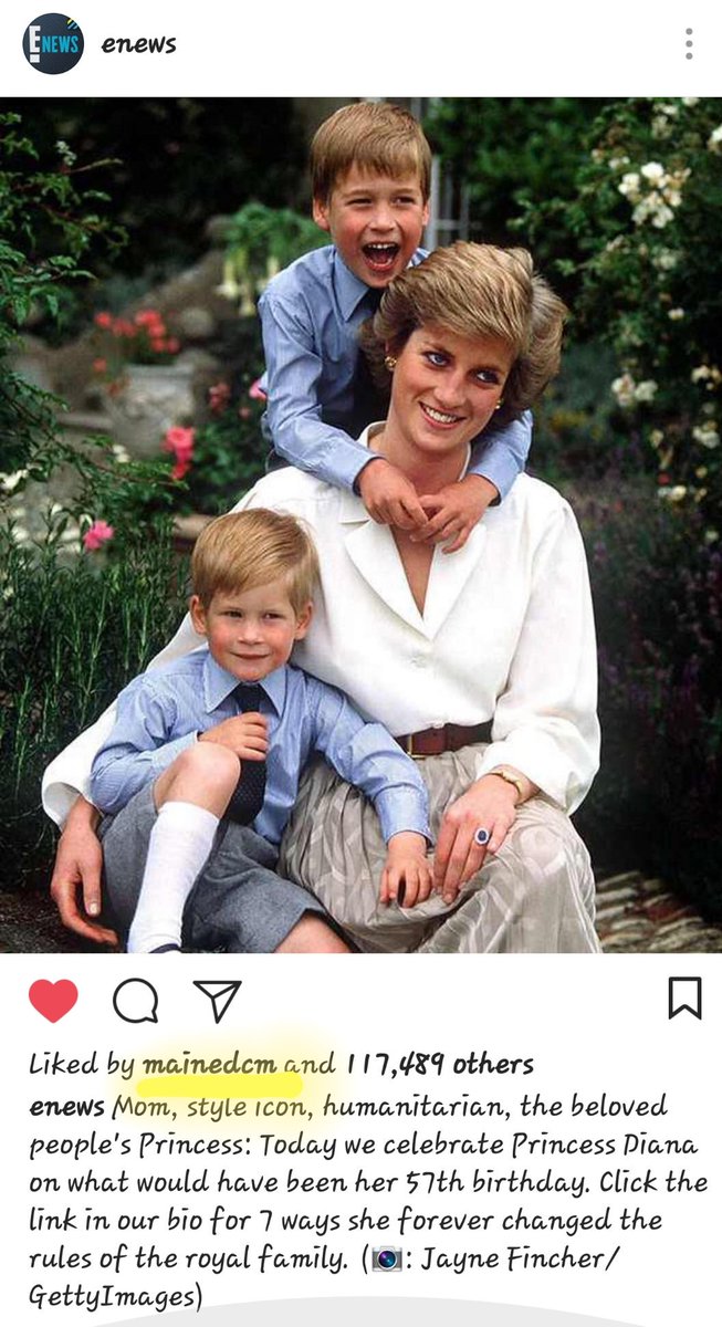 <a href="/mainedcm/">Maine Mendoza</a> liked this on IG.

Yes, Princess Diana is truly deserving of admiration &amp; to be know as the People's Princess.

You are similar to her in that manner, Maine. You are both well loved by us common folk because of your simplicity, humility &amp; malasakit.

#ALDUBSparksJoy