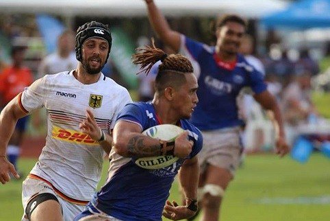 rugbych's tweet photo. #RWC2019 #Samoa goleó a #Alemania y quedó a un paso de clasificar al Mundial. Tres tries de Ed Fidow en Apia ayudaron a Samoa a dar un paso enorme en su camino al Grupo A de la Rugby World Cup 2019. Para leer la nota completa, ingresá en nuestra web.  https://t.co/QC48BiLHxF https://t.co/5b1M65Hiog