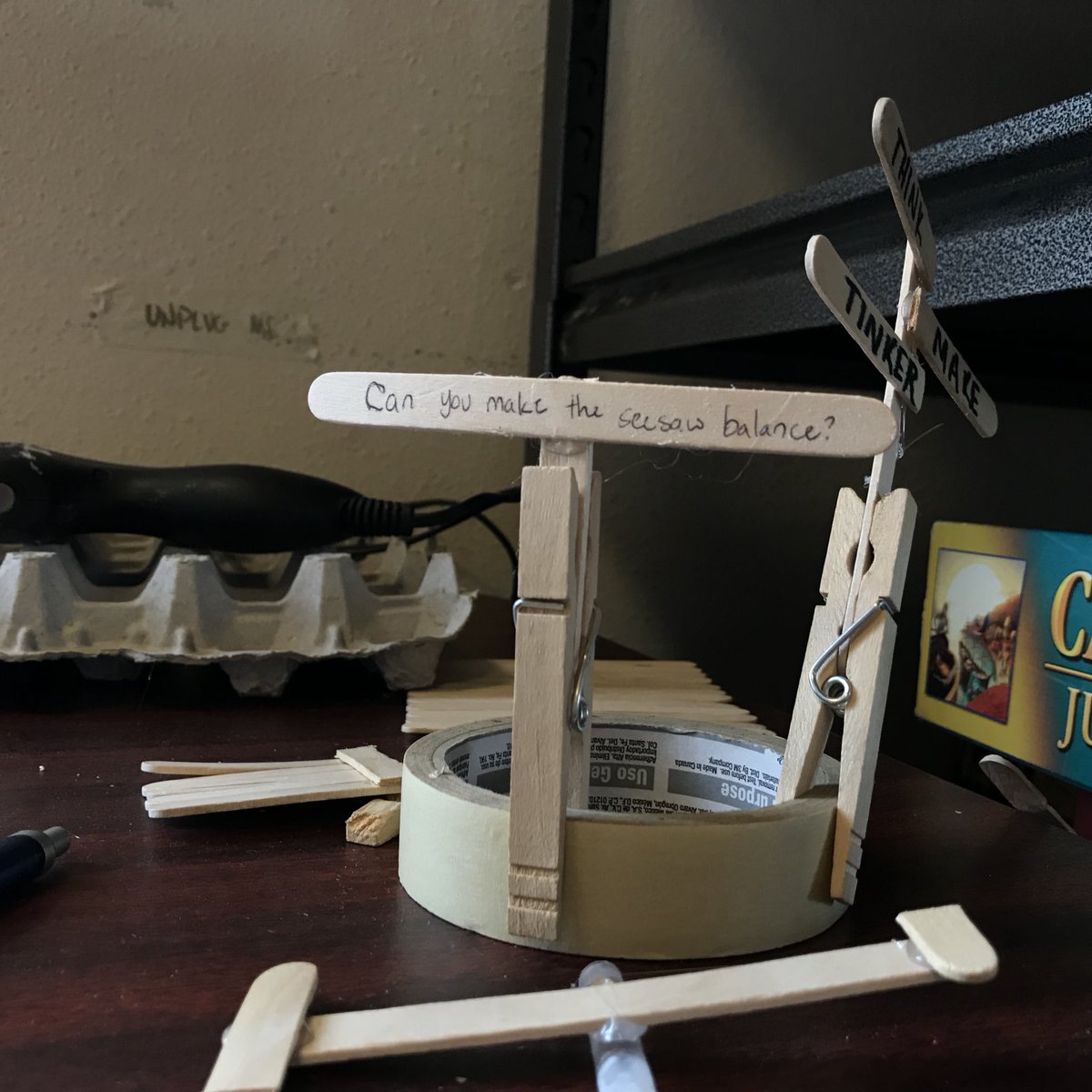 TinkeringSchool's tweet photo. Mechanisms are everywhere! #tinkeringschool #levers #mechanisms #summerofmechanisms https://t.co/1lQpxBlrRF