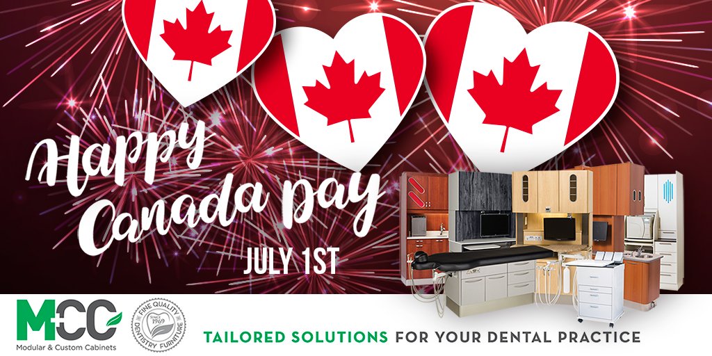 MCCdental's tweet photo. Wishing all our customers, colleagues and friends a safe and joyous Canada Day holiday weekend from coast to coast. ❤️🇨🇦 #CanadaDay #MCCDENTAL #MCCDENTALCABINETS https://t.co/9eVbMyvufe