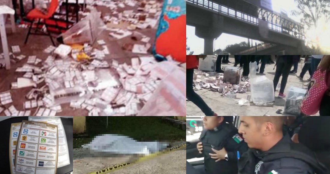 SinEmbargoMX's tweet photo. #Elecciones2018 Una mujer fue asesinada cerca de una casilla electoral en Tabasco. En Puebla, detuvieron a cinco sujetos armados, balearon la casa de un representante de Morena https://t.co/OgO8xIC0Kq https://t.co/7rwegeXxOe