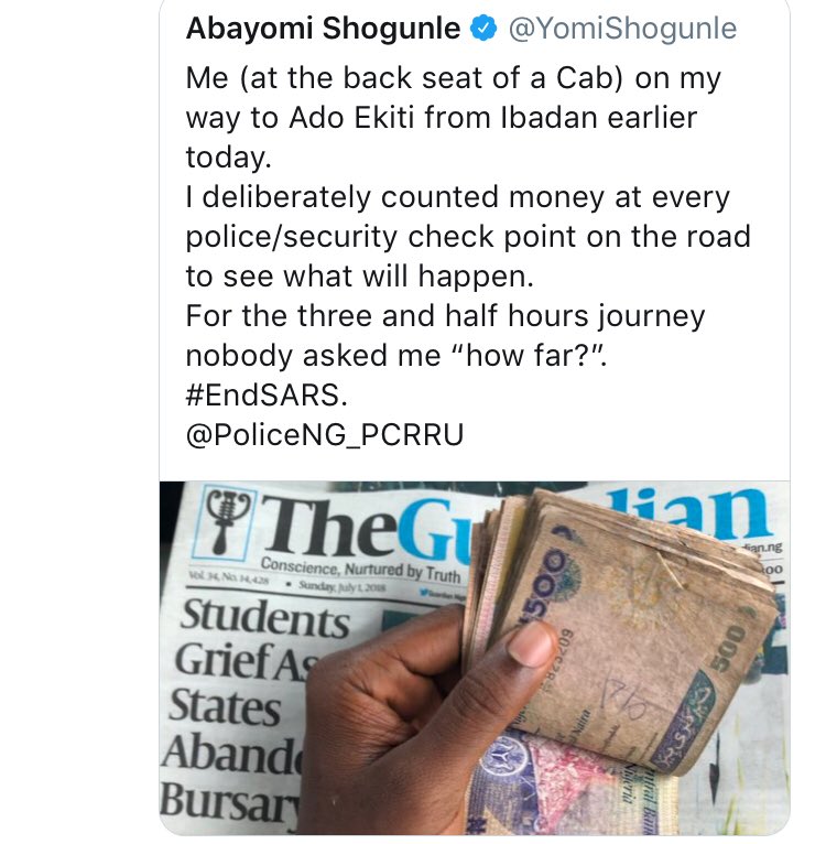 9jaSetItUp's tweet image. Yomi shogunle must take Nigerians for fools. 
#EndSARS #TrailerJamShow