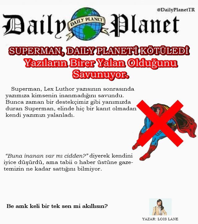 Bugünkü haberimiz kendini bir şey sanan.. ehm. Superman ile ilgili.