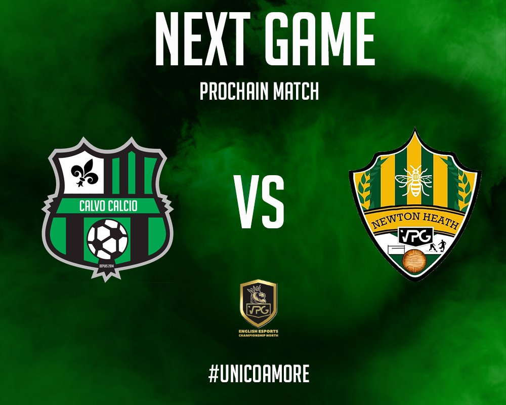 CalvoCalcio's tweet photo. Match day!

2 championship games tonight

⚽️ @CalvoCalcio - @FcNewtonHeathEs
🎥 https://t.co/Lzv6awQPXa 
⌚️ 21h30 CET
🏆 @OfficialVPG

⚽️ @CalvoCalcio - @UnKnown__XI
🎥 https://t.co/Lzv6awQPXa 
⌚️ 22h CET
🏆 @OfficialVPG

#CalvoCalcio #UnicoAmore https://t.co/Xc4yaJJzPP