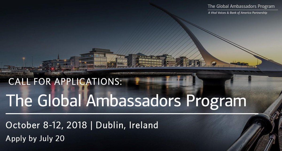 BofA_News's tweet image. Calling all women entrepreneurs looking to expand their skills &amp;amp; network. The #GlobalAmbassadors mentorship program is heading to Dublin. Apply by July 20: 44d.info/unqf5