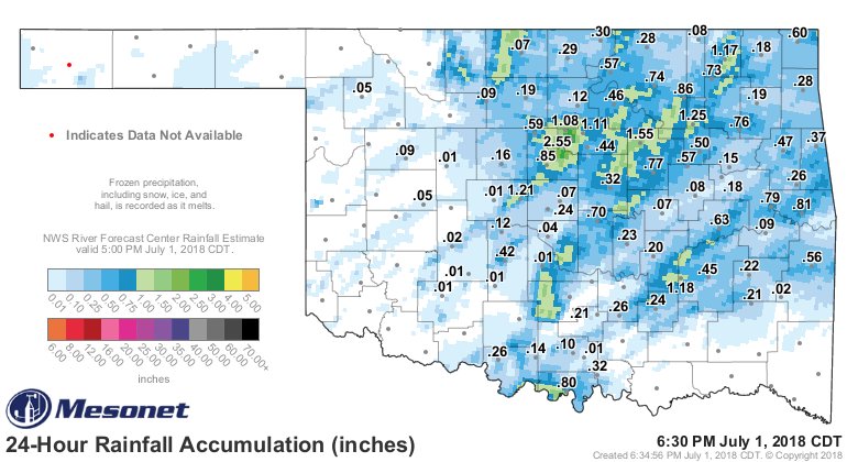 DickFaurot's tweet photo. Grateful for the 0.62" of rain at my place last night and this morning.  As you can see, some received more others less as is common at this time of year. https://t.co/G466qaPOdV