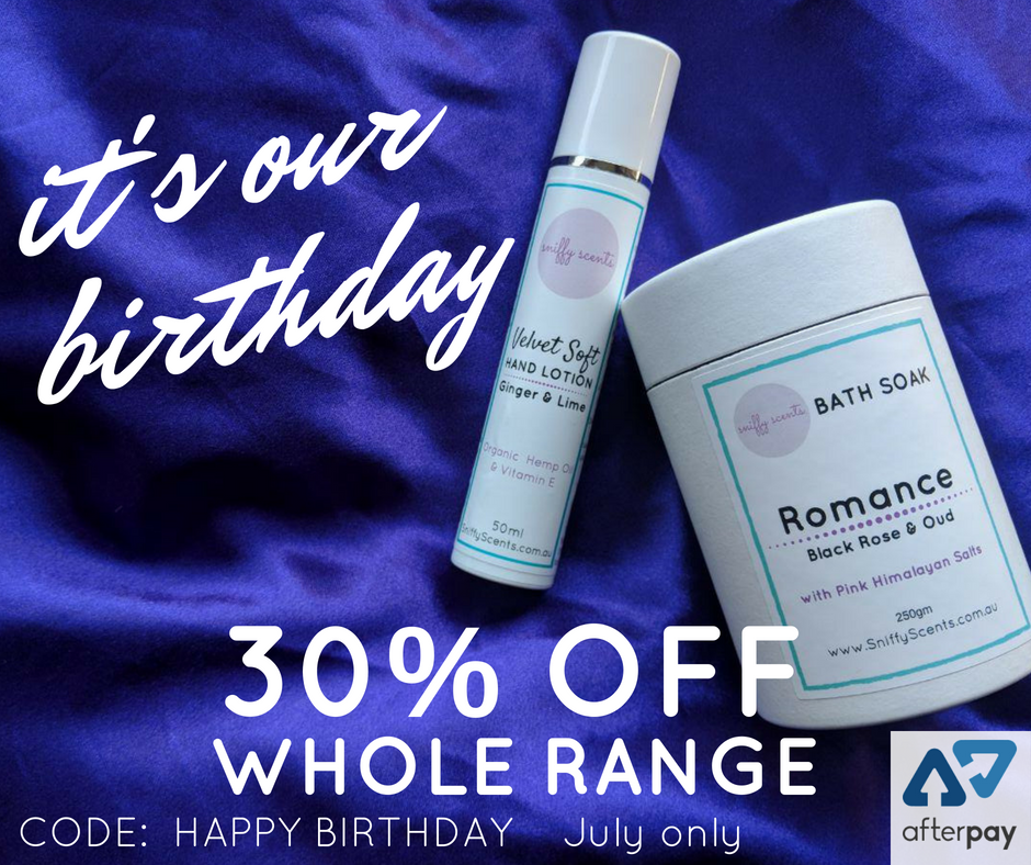 SniffyScents's tweet photo. MASSIVE #SALE

We're ayear old this month! To #thankyou for your support, the Management Felines &amp; I would like to offer you a whopping 30% off EVERYTHING.

https://t.co/jsqWXLPPi0

#veganskincare #skincare #natural #vegan #beauty #wellness #relaxation #afterpay #ethicaltradehub https://t.co/EkCABYA4lJ
