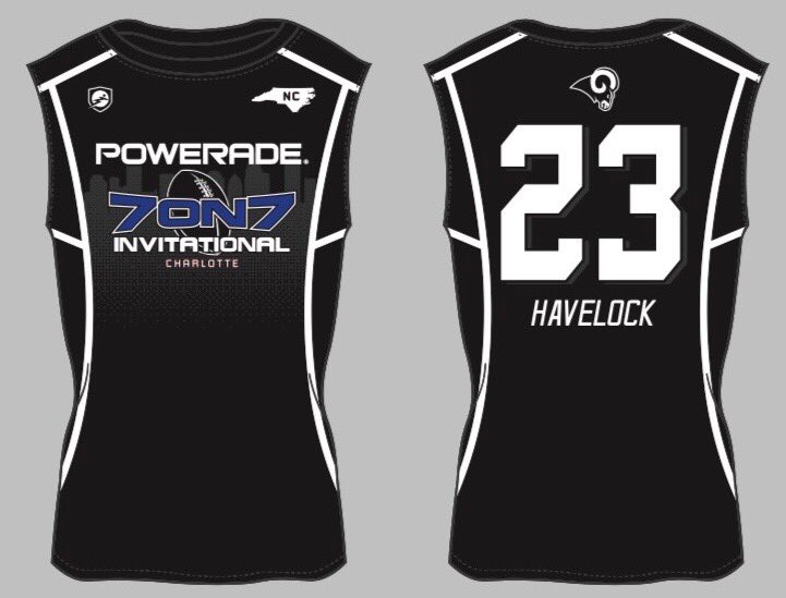 Blazing7on7's tweet photo. ⁦@HAVELOCKBALL⁩ is ready to roll for the 2018 #PoweradeInvitational! #LetsGo. https://t.co/WKGyymE5Ff