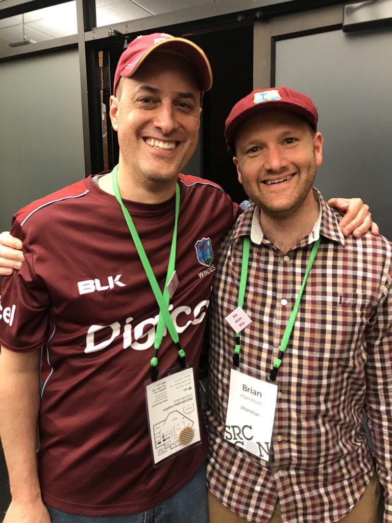 I spent half a decade running away from <a href="/derekwillis/">Derek Willis</a> when he tried to talk about cricket. That was a mistake. #SRCCON