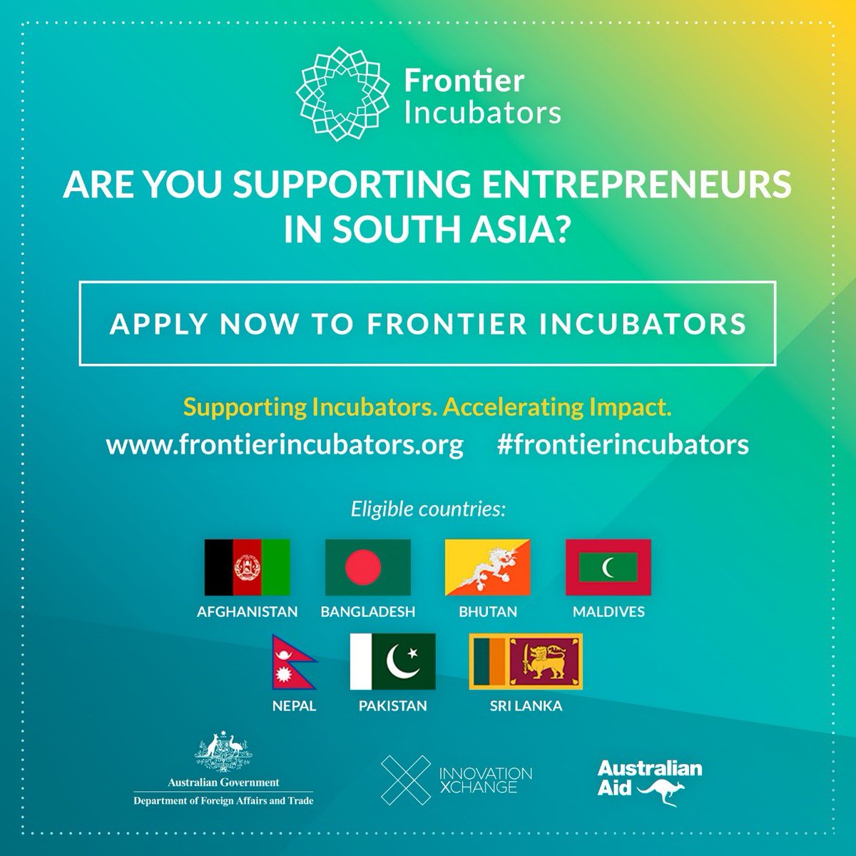 Are you supporting 🇳🇵 business community to grow? Would like to strengthen the services you offer? Apply now for #frontierincubators @dfat_ixc frontierincubators.org