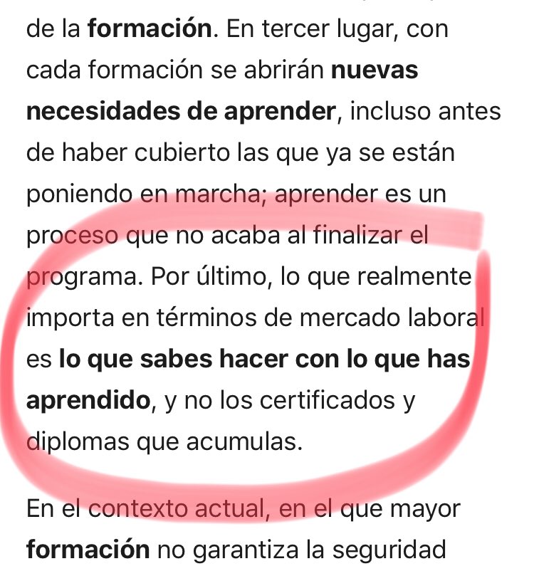 lluispalleja's tweet image. Sona magnífic, ho crec tant o més que ningú, però la realitat s&apos;hi mostra tossudament contrària. Una bona reflexió sobre la #formació i el #treball de @ChusBlasco que em fa pensar en el molt teoritzat #longlivelearning, en el poc #longliveunworking i tots dos són aquí avui en dia