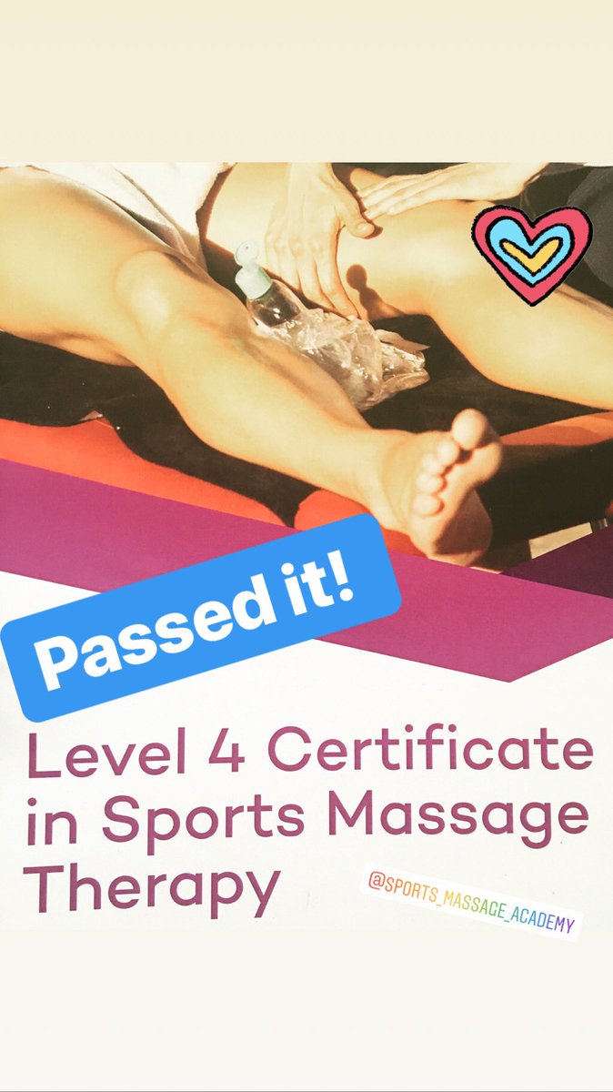 Finally finished and passed my level 4 sports massage course!
#widerangeoftreatments #moreoptions #increaseunderstanding #increaseknowlegde #fixpeople #reducepain #increasemobility #sportsmassage #preventinjury #treatinjuries