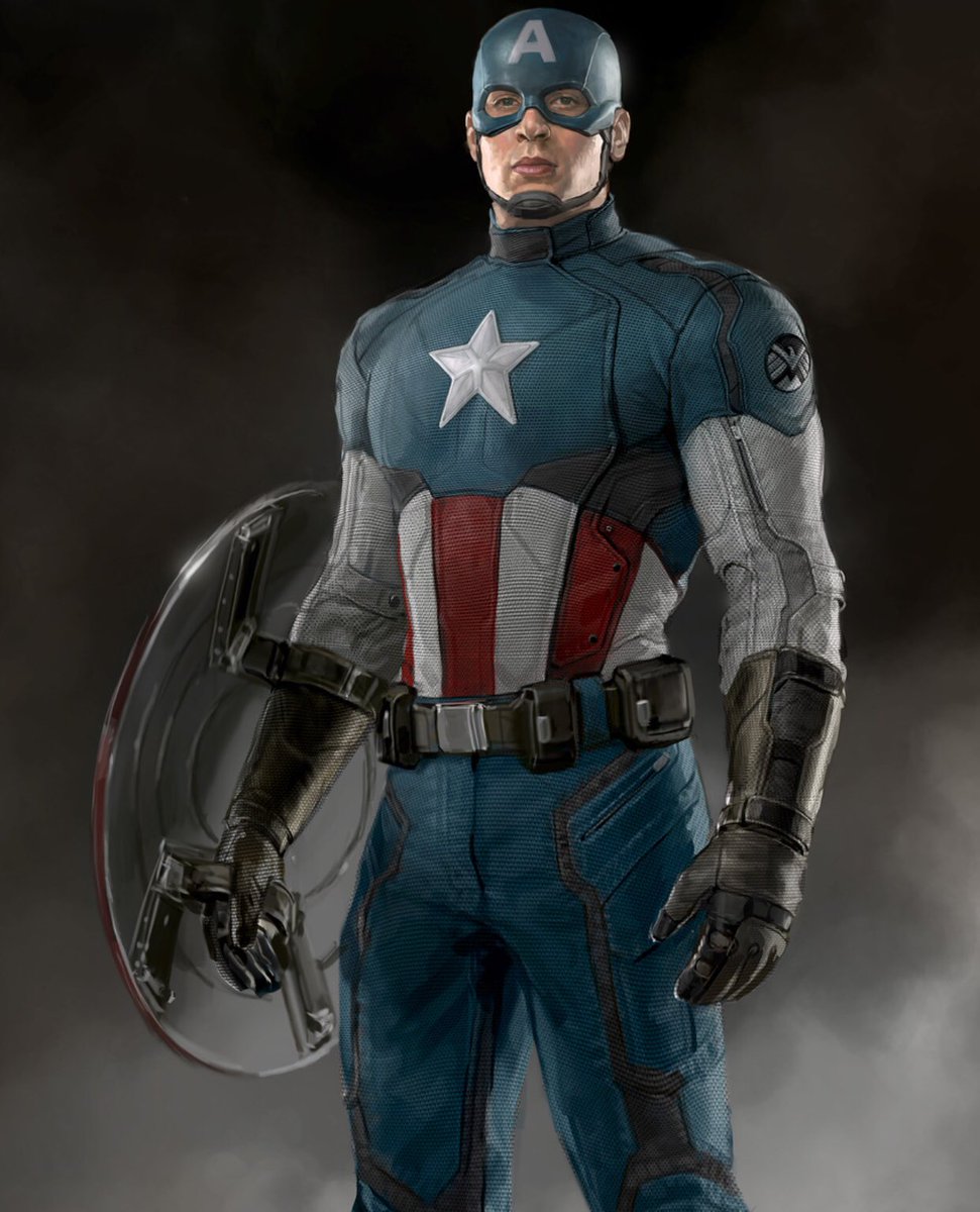Marvelous Realm on Twitter: "Unused Captain America design from Captain