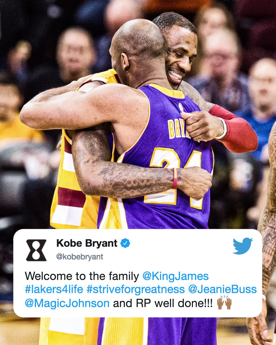 SportsCenter's tweet photo. One legend to another: https://t.co/BACaPYgkTX