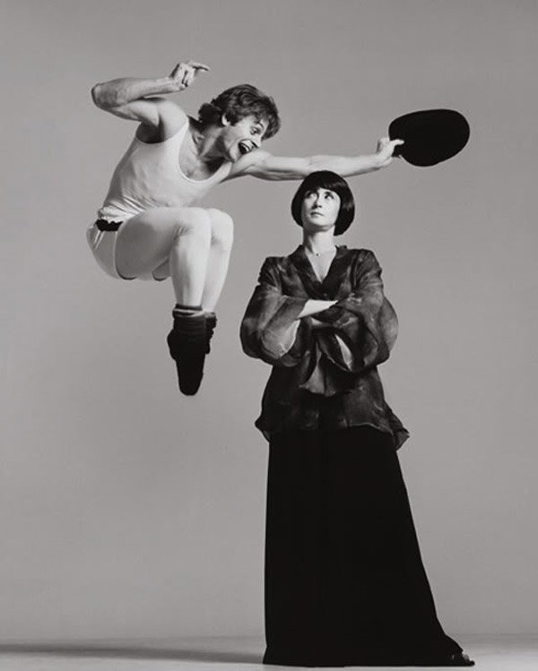 Happy birthday Twyla Tharp.
With Mikhail Baryshnikov in a great portrait by Richard Avedon, 1975 