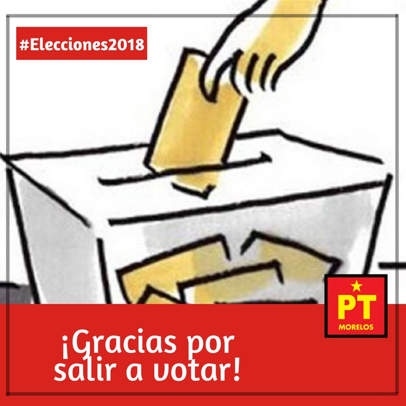 Hoy ha sido un gran día para la democracia, ¡Gracias morelenses por salir a votar! #Elecciones2018 #Morelos
