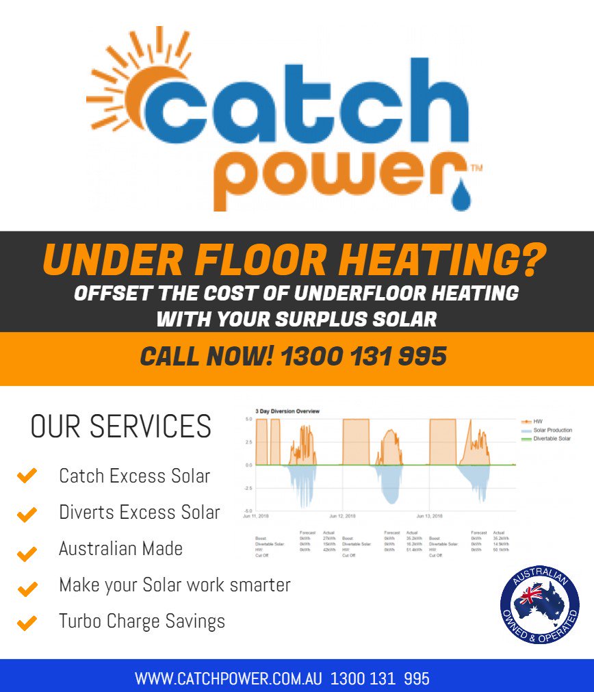 The Cold weather is here and those electricity prices are rising but don't worry CATCH Power has the solution.
#QualitySolar #Electricity #BILLS #Cindysays #underfloorheating #Winterishere #Solutions