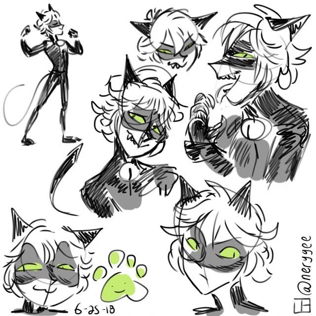here here have some chats :) #ChatNoir #MiraculousLadybug 
