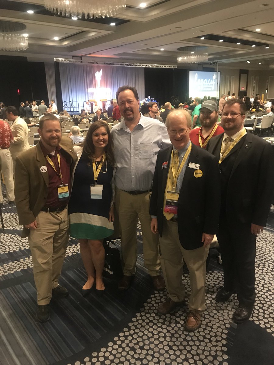 LPNational's tweet photo. The @LPIN delegates are anxiously awaiting the LNC Vice-Chairs debate. @MarkWRutherford is running for IN Secretary of State. 

#CheckMark2018 https://t.co/vOXerX9Wnp