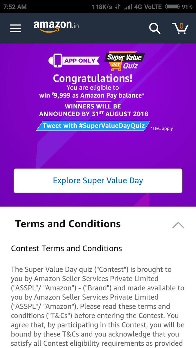surathsiva53's tweet photo. #SuperValueDayQuiz @amazonIN @PiratesOfAmazon #contestindia let's hope for the best #contest https://t.co/HtE7lejvEh