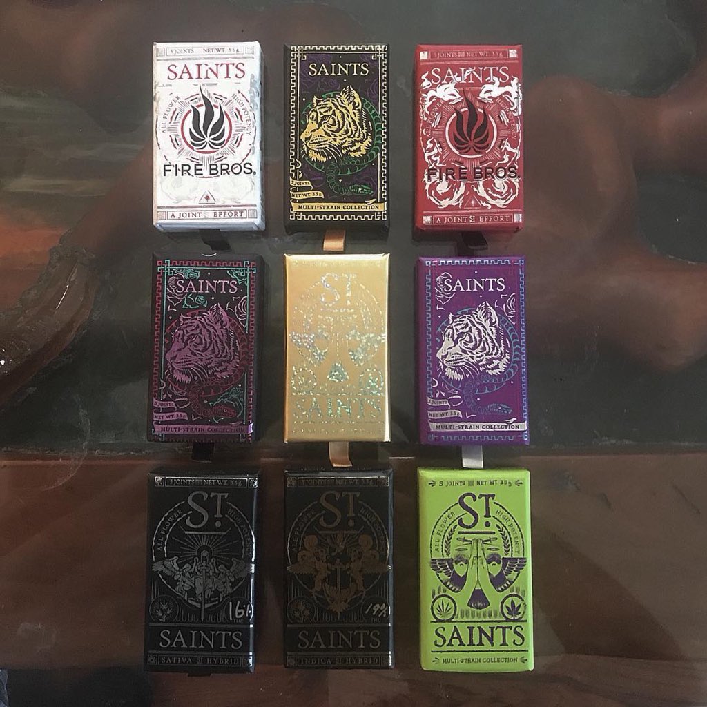 seattlegreenbud's tweet photo. #Repost @highlyfe___
・・・
My lil #saints collection .
.
.
.
.
#saintsjoints #seattleweed #joints #jointpacks #dank #weed🍁 https://t.co/cFkgXg8Oaa