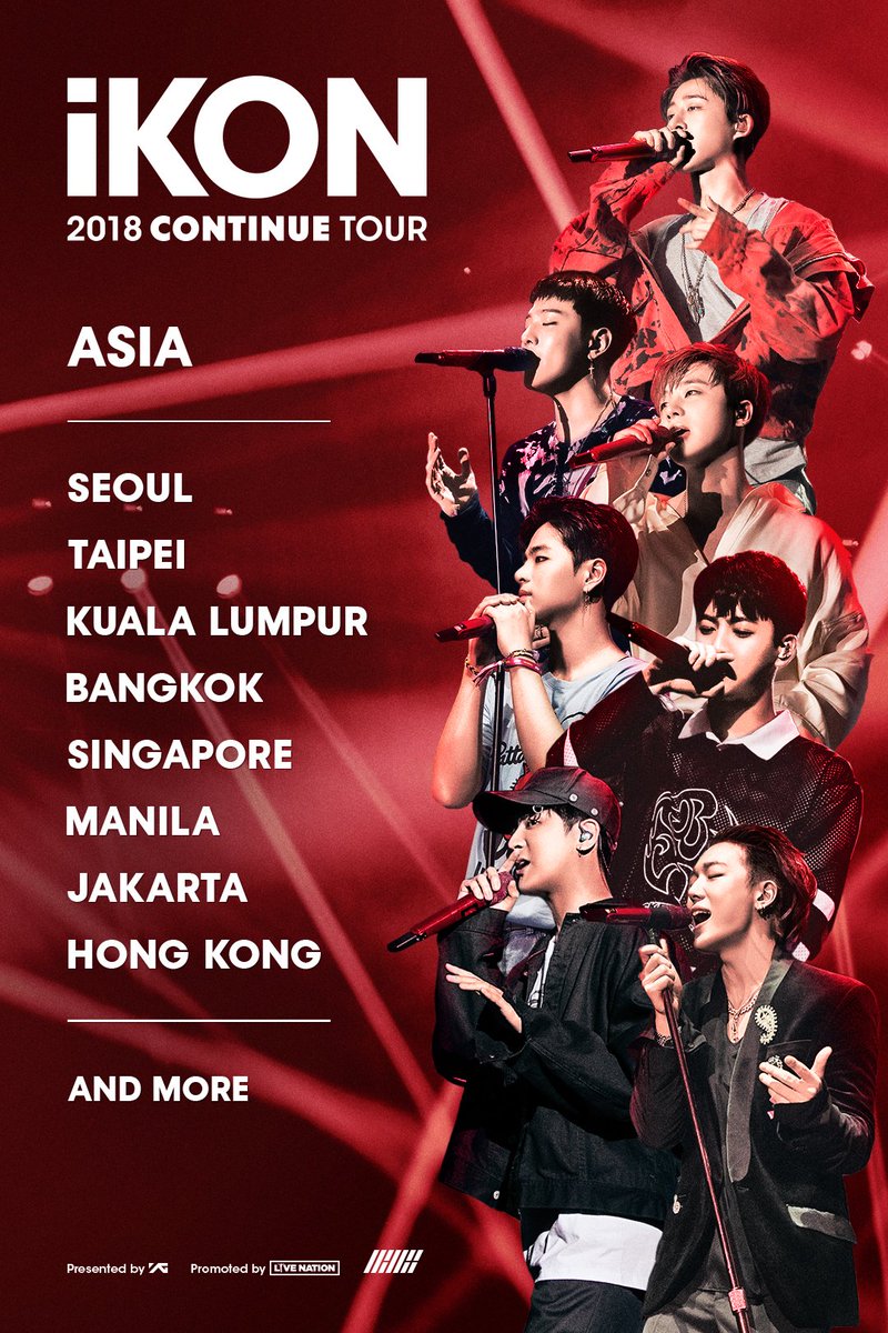 #iKON 2018 CONTINUE TOUR 개최 안내! 올 여름 다시 한 번 GET READY? SHOWTIME! 

➡️ facebook.com/OfficialYGiKON…

#아이콘 #iKON2018CONTINUETOUR #2018_CONTINUE_TOUR #SEOUL #올림픽체조경기장 #GETREADY #SHOWTIME
