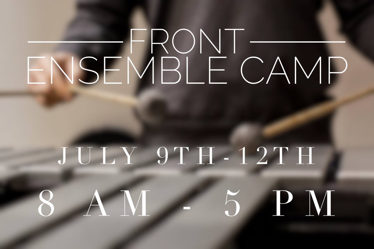 drumline_bchs's tweet photo. Itโs July & Front Ensemble Camp is just around the corner. Be ready to play! See you all soon. #BCBand #BCFrontEnsemble https://t.co/yTXgh8hdlC