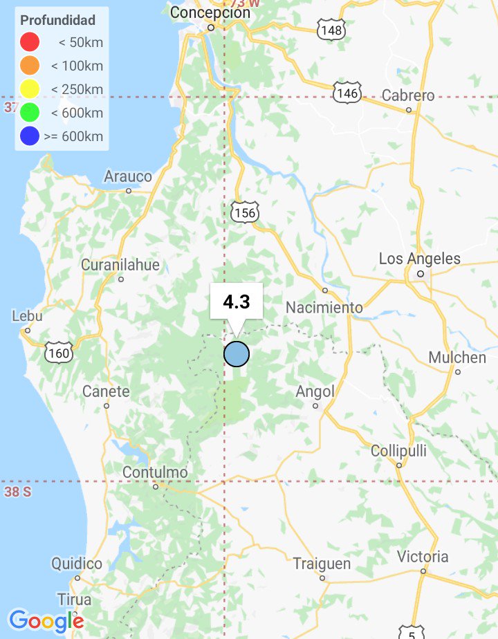 MetDalcahue's tweet image. #Sismo con epicentro a 24 kms ONO de #Angol #temblor