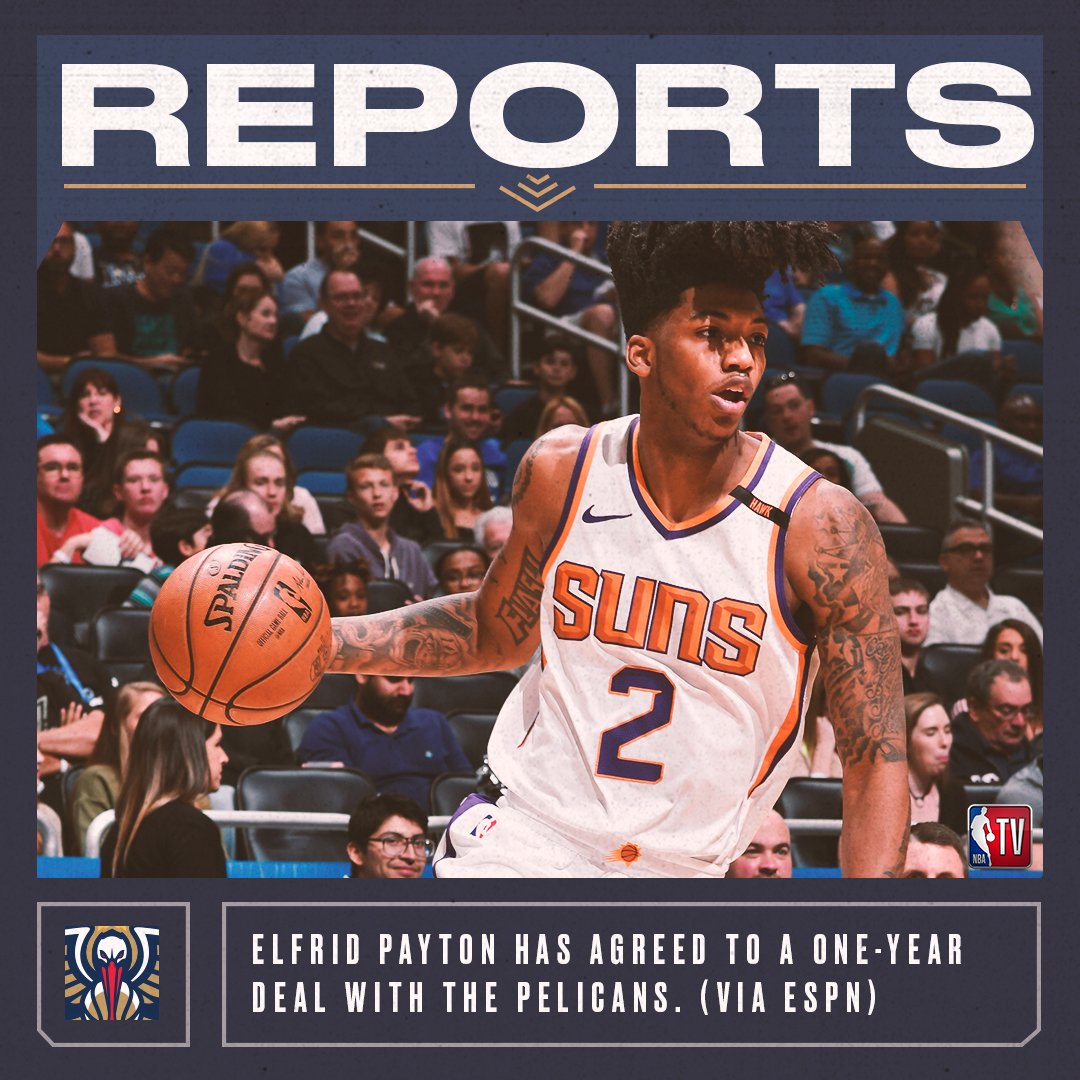 小Payton 1年短約加盟紐奧良，鵜鶘仍希望續約軟豆，湖人有意尼克揚！-黑特籃球-NBA新聞影音圖片分享社區