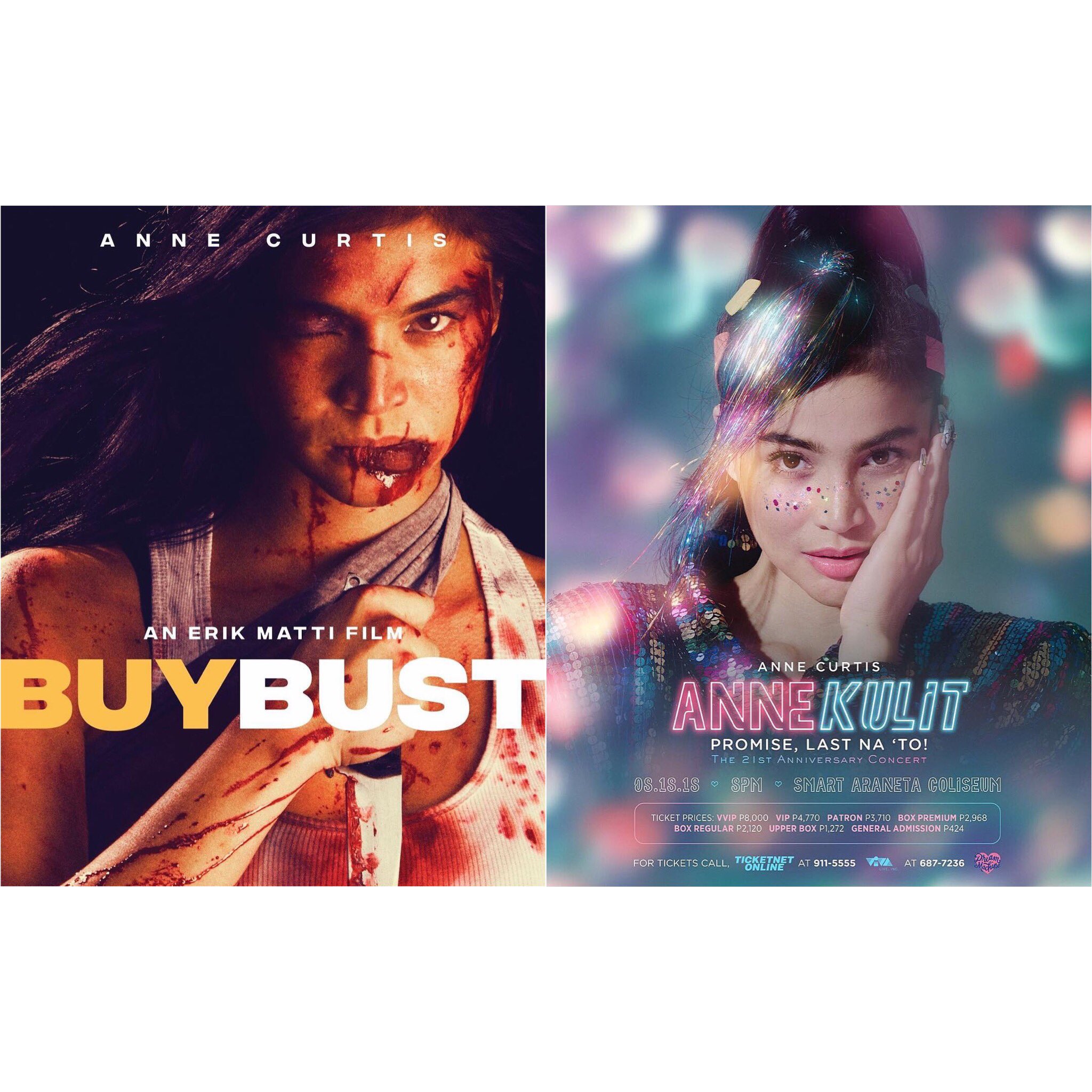 Anne Curtis switches from edgy to glam for the 'Buy Bust' premieres