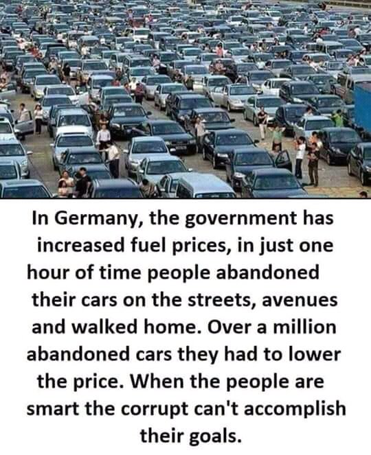 TheRealDJEx's tweet image. All you need to do today is to park your car on the road; leave it there and go home

#FuelPriceHike