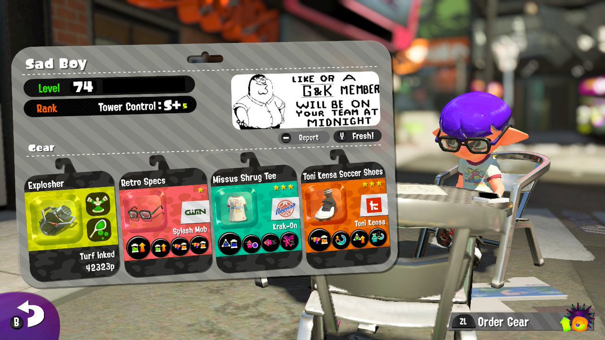 Cont_Man's tweet image. #Splatoon2 #NintendoSwitch