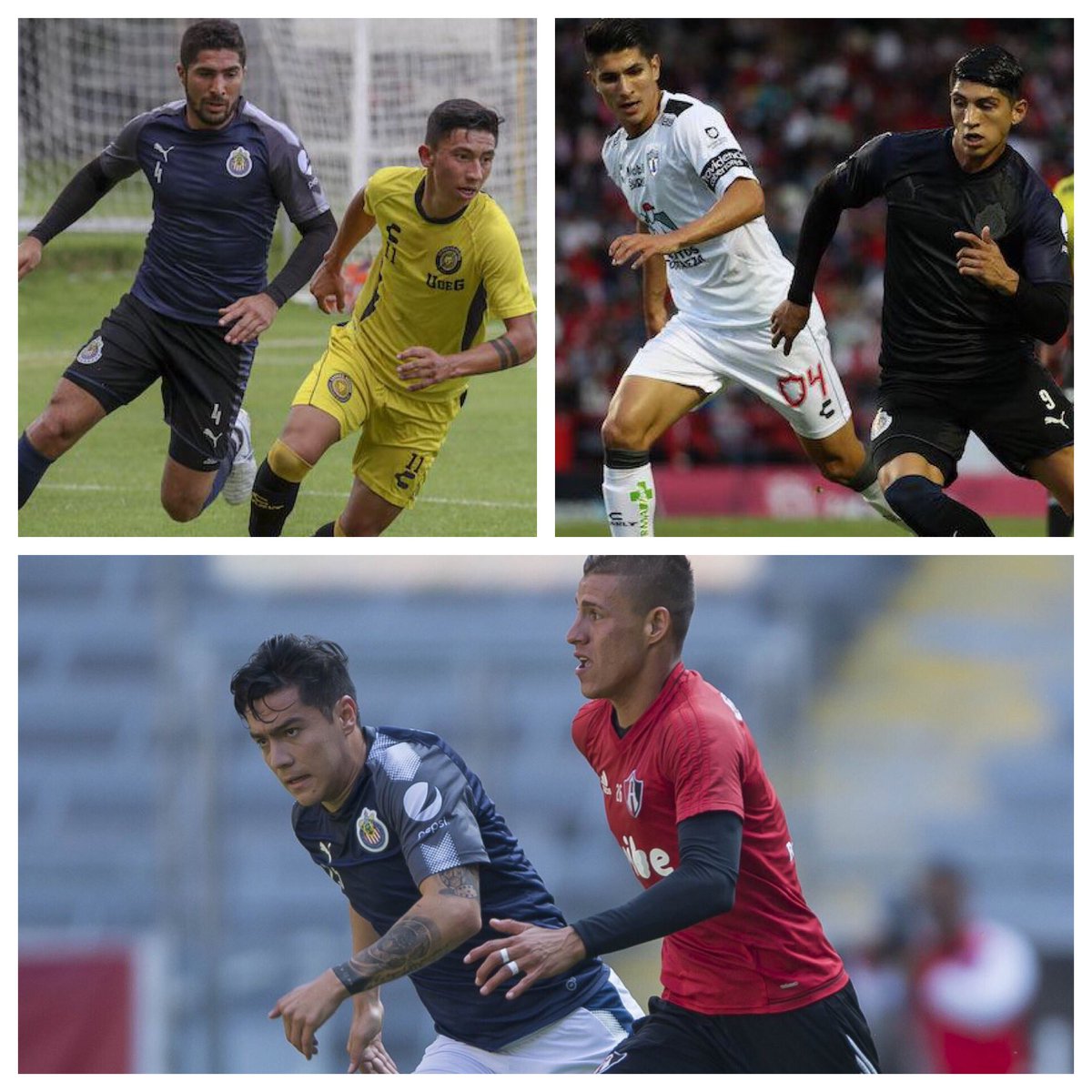 Los amistosos del Rebaño hasta el momento:

1. Chivas 1-0 Leones Negros. Gol: Zaldivar.

2. Chivas 0-0 Pachuca.

3. Atlas 0-5 Chivas. ✋ Goles: Pulido (2), Zaldivar, Marín y Macías.