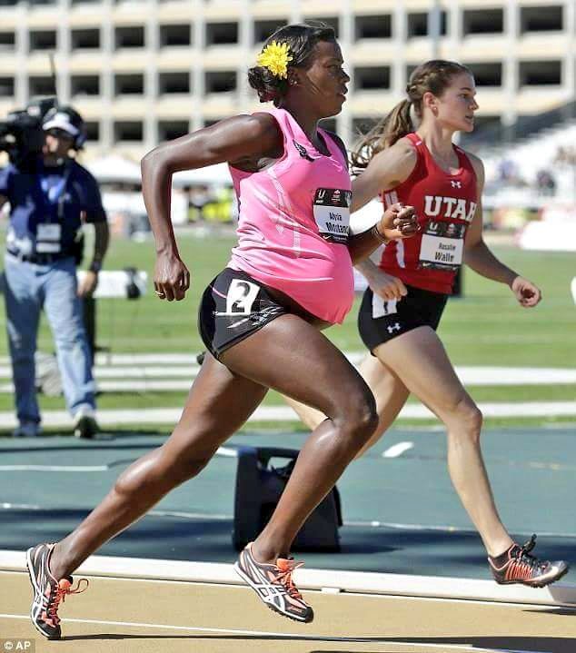 navsekera's tweet photo. Five time US track &amp; field champion Alysia Montano ran 8 months pregnant, set her second best record. Incredible determination, no excuses! 👏👏
#MondayMotivation #Champions https://t.co/CQBOyLq6NU
