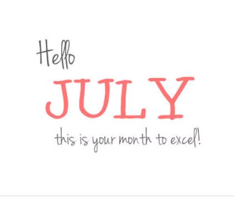 Good Morning! Happy July! I wish you nothing less than happiness and success this month. I hope you achieve all that you set out to do. Have a great day! Positive thoughts only for a fantastic day ahead. 😀
#MondayMotivation