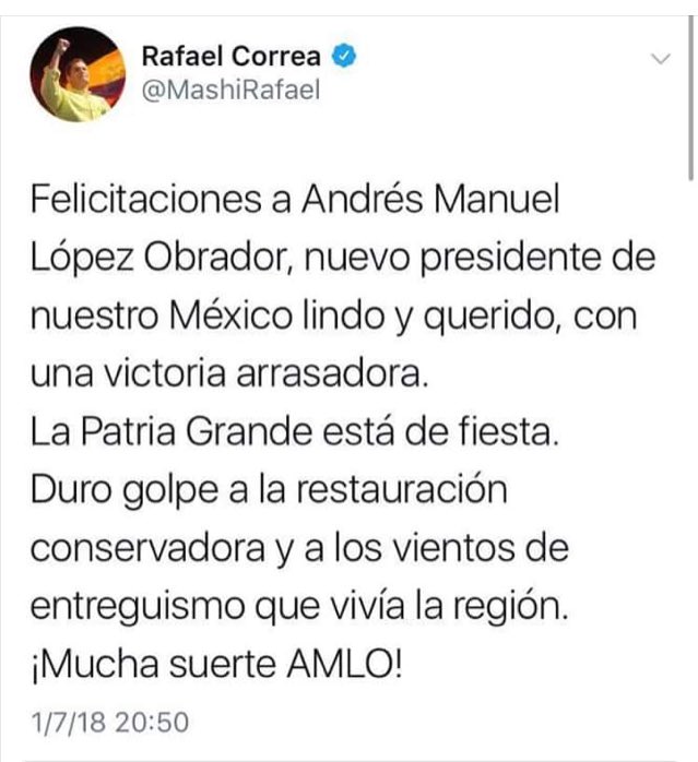 Como_viene's tweet photo. @ChumelTorres quizás dice “nuestro” porque ahora van por México! 🤣👋🏽 
.
.
#AMLOPresidente #MexicoDecide2018 #VivaMéxico #adiosméxico #AhoraVabPorTiMéxico #Venezuela https://t.co/8M8yxyBfCP