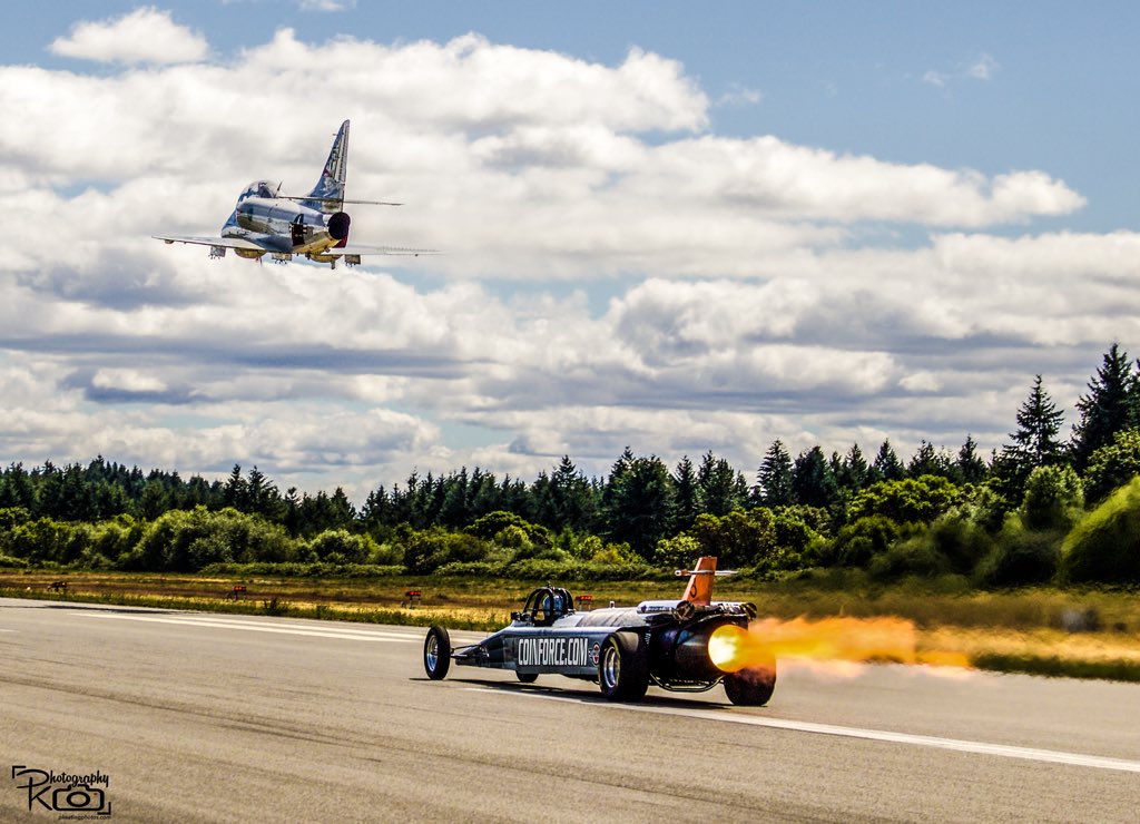 Skyhawk518's tweet photo. So this happened today! #race #jet #jetcar #avgeek #gearhead #NeedforSpeed @avgeekretweeter @avgeekofficial https://t.co/DJROu6ObEK