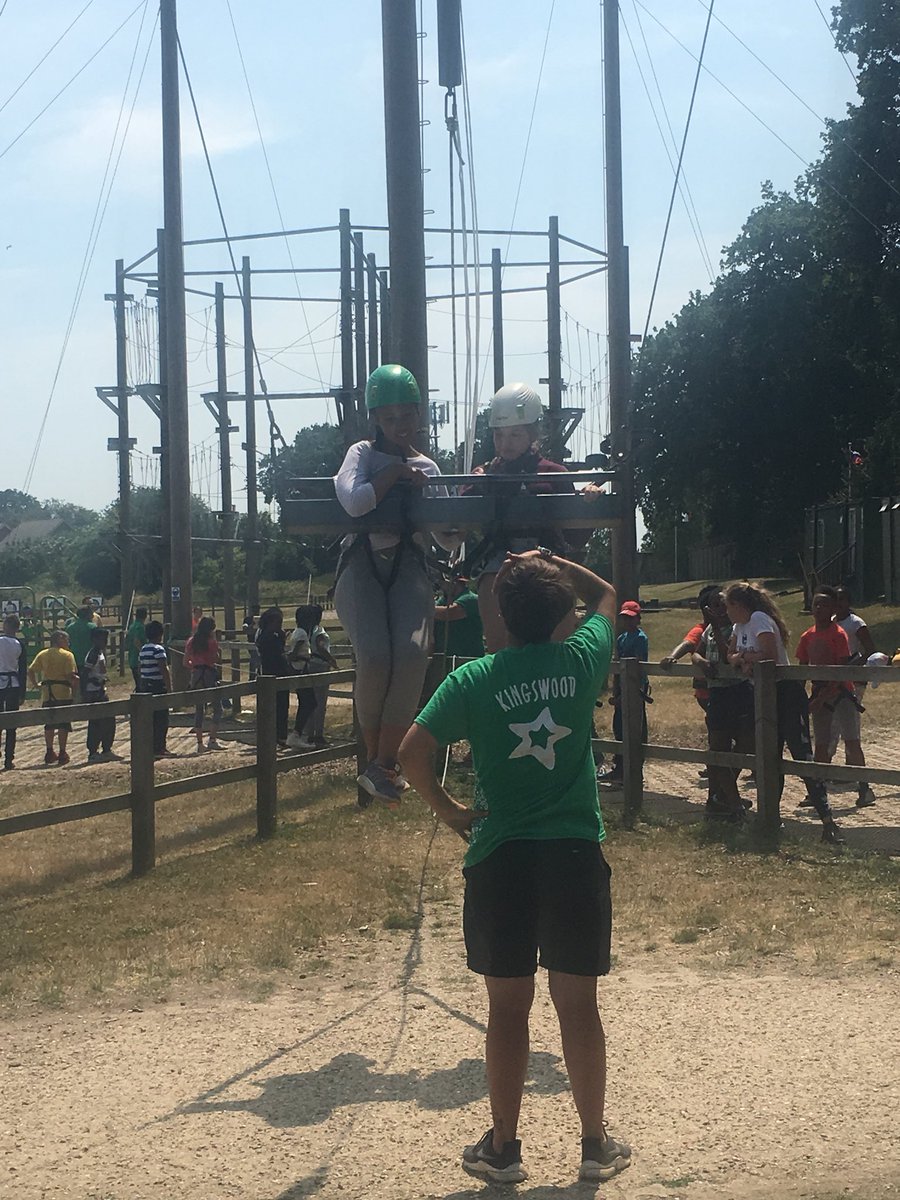 High ropes, high adrenaline and high spirits! Last few activities before we return home... #year6hill #residential #MyKingswood #abseiling <a href="/kw_Grosvenor/">Grosvenor Hall</a>