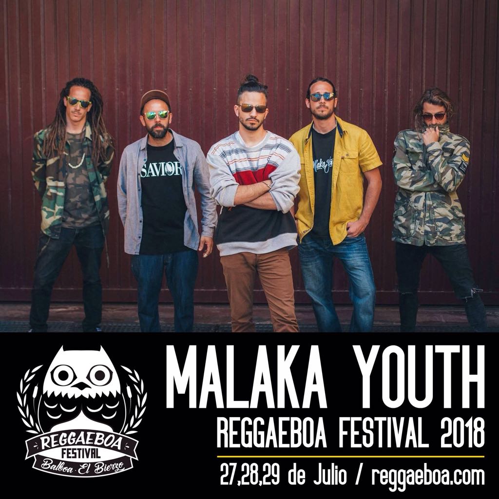 ¡ <a href="/MalakaYouth/">Malaka Youth</a> estarán este año en <a href="/Reggaeboa/">REGGAEBOA FESTIVAL</a> !

*Días 27, 28 y 29 de julio
#Balboa