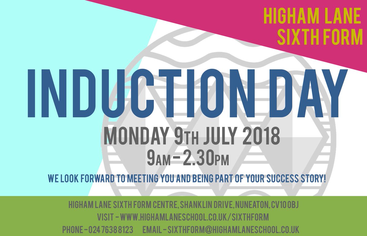 HLSSixthForm's tweet photo. Join us for our Induction Day 2018! #sixthform #Nuneaton #HLSixthForm #inductionday https://t.co/ylREGikLSW