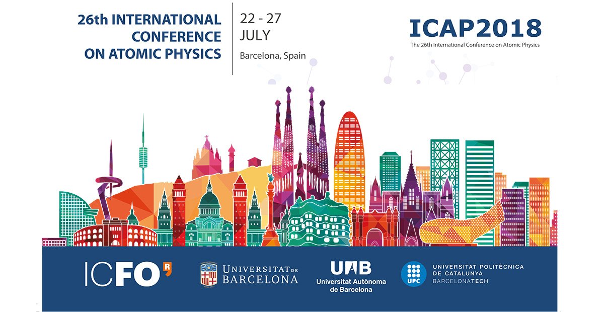 ICFOnians's tweet image. Del 22 al 27 de juliol, Barcelona acull la conferència internacional més important en Física Atómica: #ICAP2018⚛️
icap2018.eu

Organitzada conjuntament per @ICFOnians, @UniBarcelona, @UABBarcelona i @la_UPC