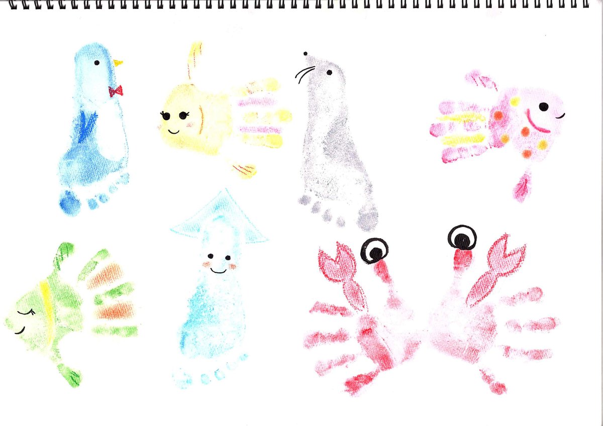 Ntp Ark イオンモール常滑 V Twitter まちイチ の講師の方から この夏にぴったりな アート を いただいちゃいました 何で描かれているかというと 手 足 なんです Ntpark の何処かで見るかもね 名古屋トヨペット イオンモール常滑 パステル手形