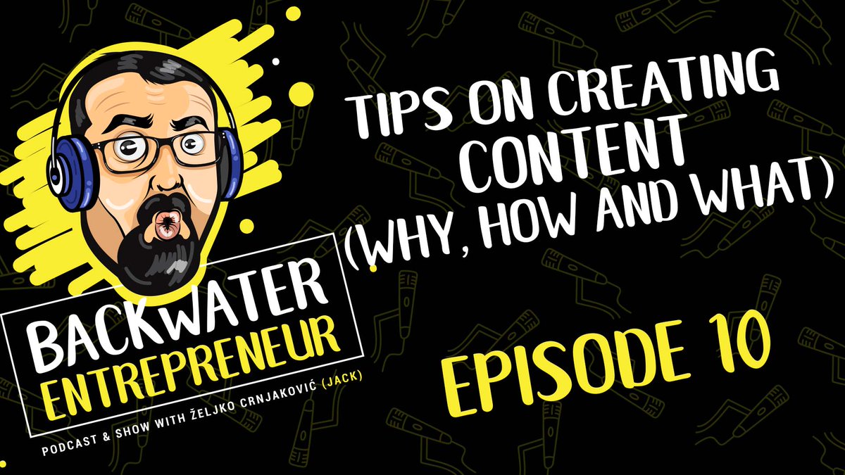 zeljko_su's tweet photo. Creating #content is a hot topic, and in the new episode of the #backwaterentrepreneur #podcast I give some #tips on WHY, HOW and WHAT in content creation. Check it out, let me know what you think. 
https://t.co/jH87Ejh3Vo https://t.co/LCrvQ4UFbr