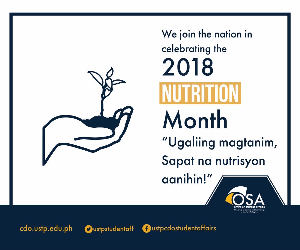 ustposacdo's tweet photo. Let us participate in this celebration as we continue to promote good nutrition. https://t.co/HSRtqnj0tm