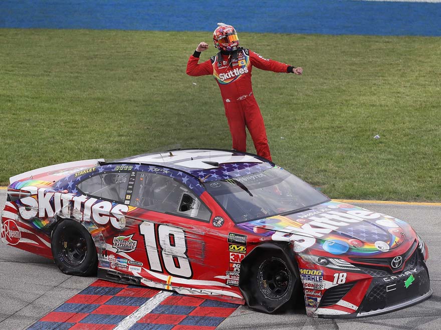 WilsonIsRacing's tweet photo. Everyone in #NASCAR named Kyle is running into each other - and we talk about  it! Kyle Busch checks in on Wilson's Race Report for Chicago:
➤https://t.co/qWXWk4fObe https://t.co/M1TWCT5hGk