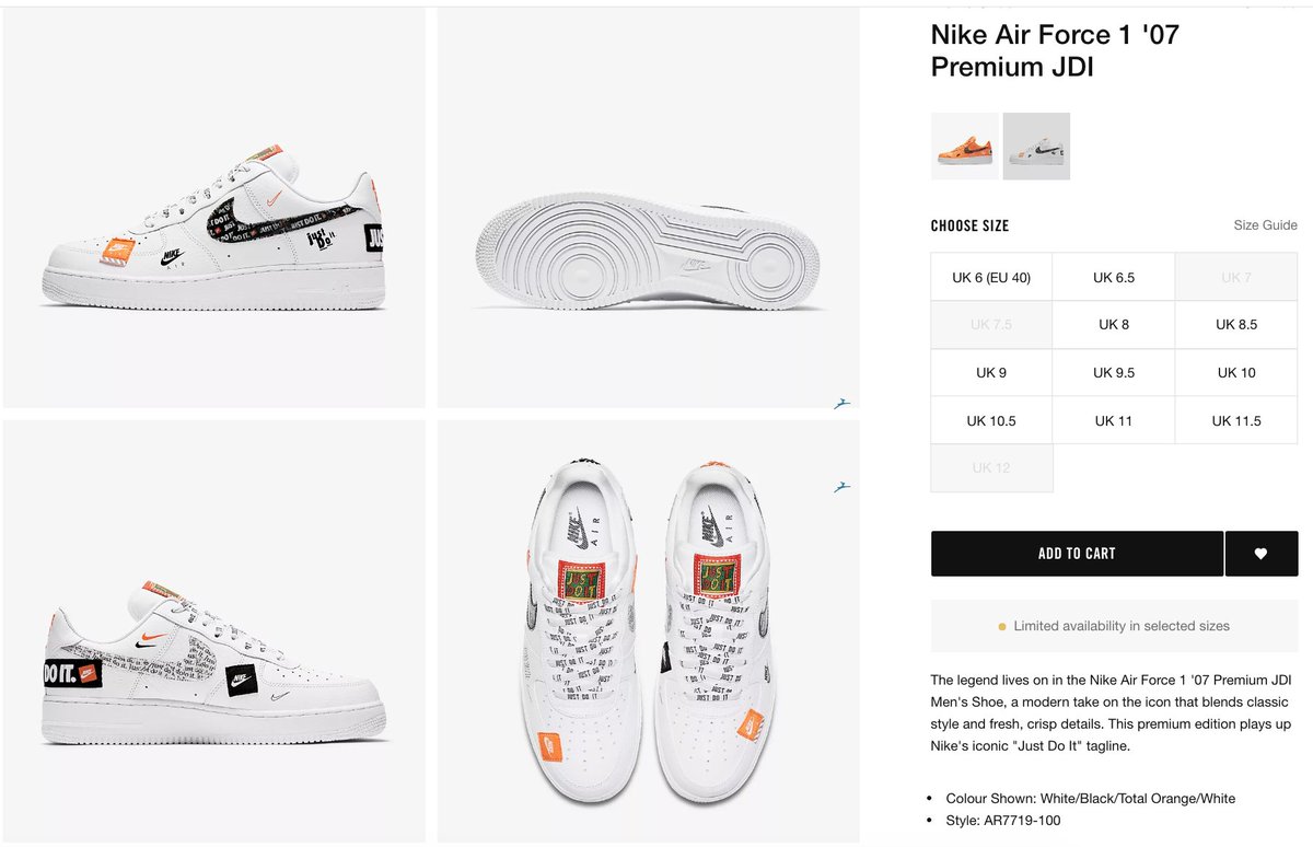 nike air force 1 just do it canada
