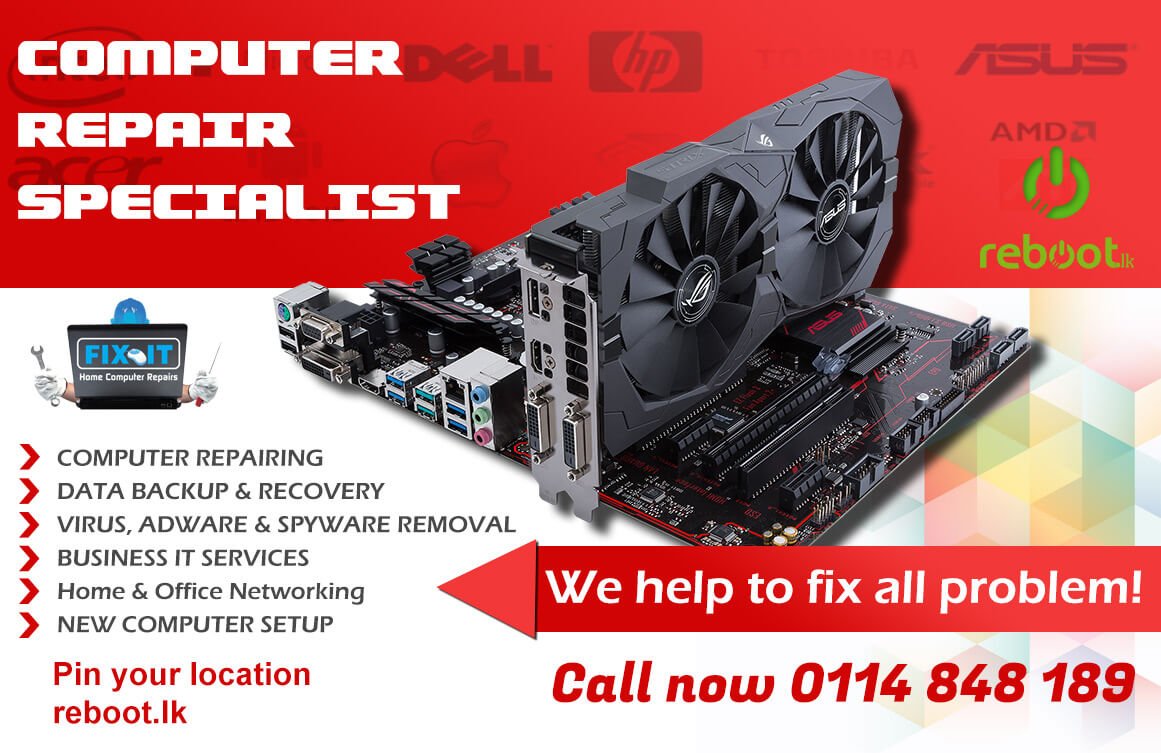 lk_reboot's tweet photo. Doorstep https://t.co/vsNoakV8ef  PC and laptop repair service is an expert in solving software and hardware related issues, removal of viruses. #pc_repair
#laptop_repair #hardware #doorstep #harddrive #recovery #Colombo  

Pin your location
https://t.co/hdN0EOy2jA https://t.co/QCKT9SgtOp