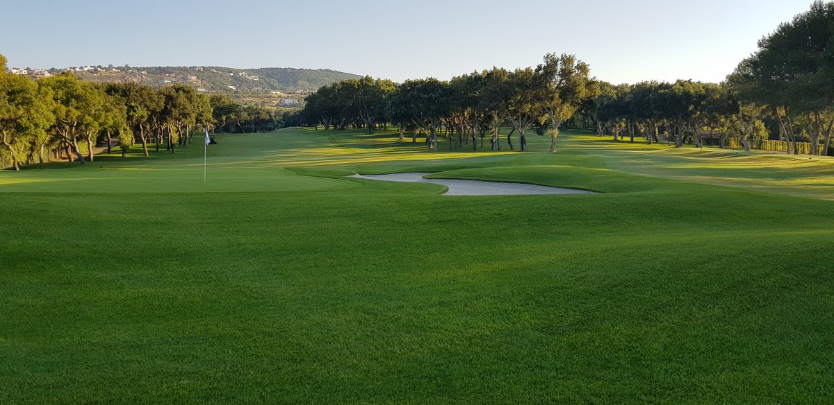 AgronomyRCV's tweet photo. Resumir el trabajo del equipo de #greenkeepers del @RcValderrama  en tres semanas en un twitt es tarea  difícil. Pero no más que presentar el ⛳ en condiciones #top. Enorme el trabajo y dedicación de todo el equipo. @juanangolf_a @ricardobaron92 @PacoFustel #Realclub #Valderrama https://t.co/cNSyZY20b4